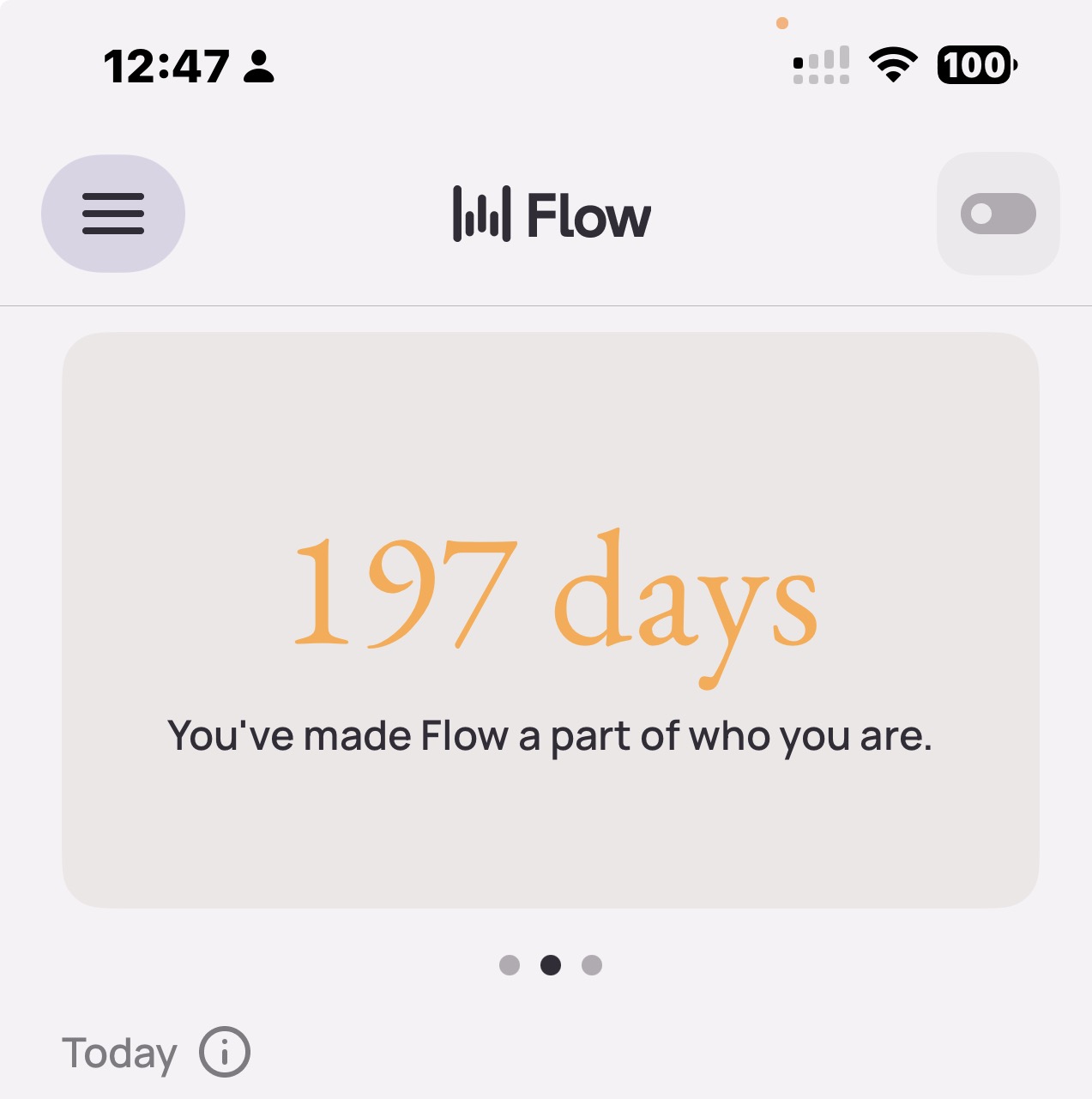 Wispr Flow scoreboard — 197 consecutive days